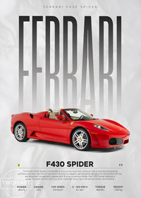 Póster Ferrari F430 Spider (Arte 6)