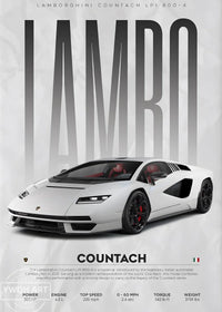 Póster Lamborghini Countach (Arte 26)
