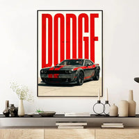 Póster Dodge challenger SRT (Arte 02)