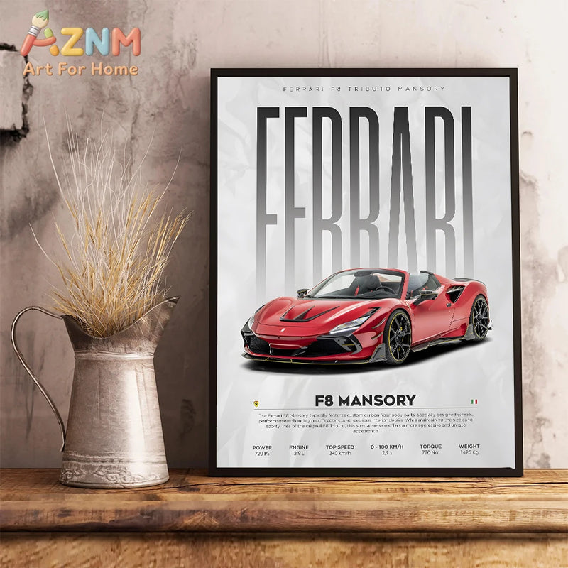 AZNM - Lienzo decorativo para pared con diseño de coche de carreras Nissan S14 Silvia JDM, amarillo, impresión sin marco, póster con especificaciones de coches deportivos clásicos japoneses