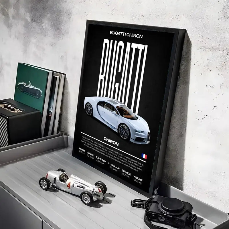 Póster Bugatti Chiron (Arte 06)