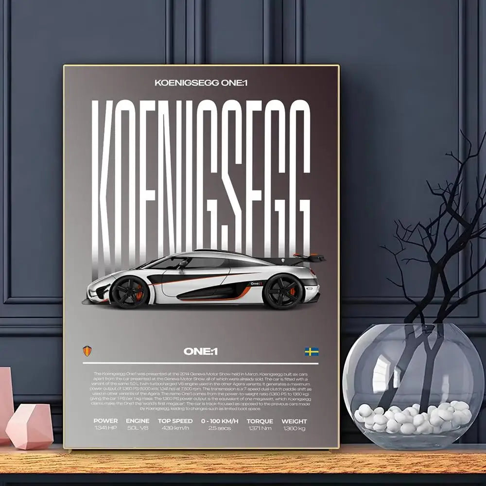 Póster Koenigsegg One 1 (Arte 06)