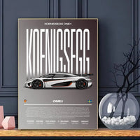 Póster Koenigsegg One 1 (Arte 06)