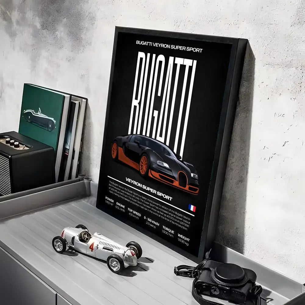 Póster Bugatti Veyron Super Sport (Arte 05)