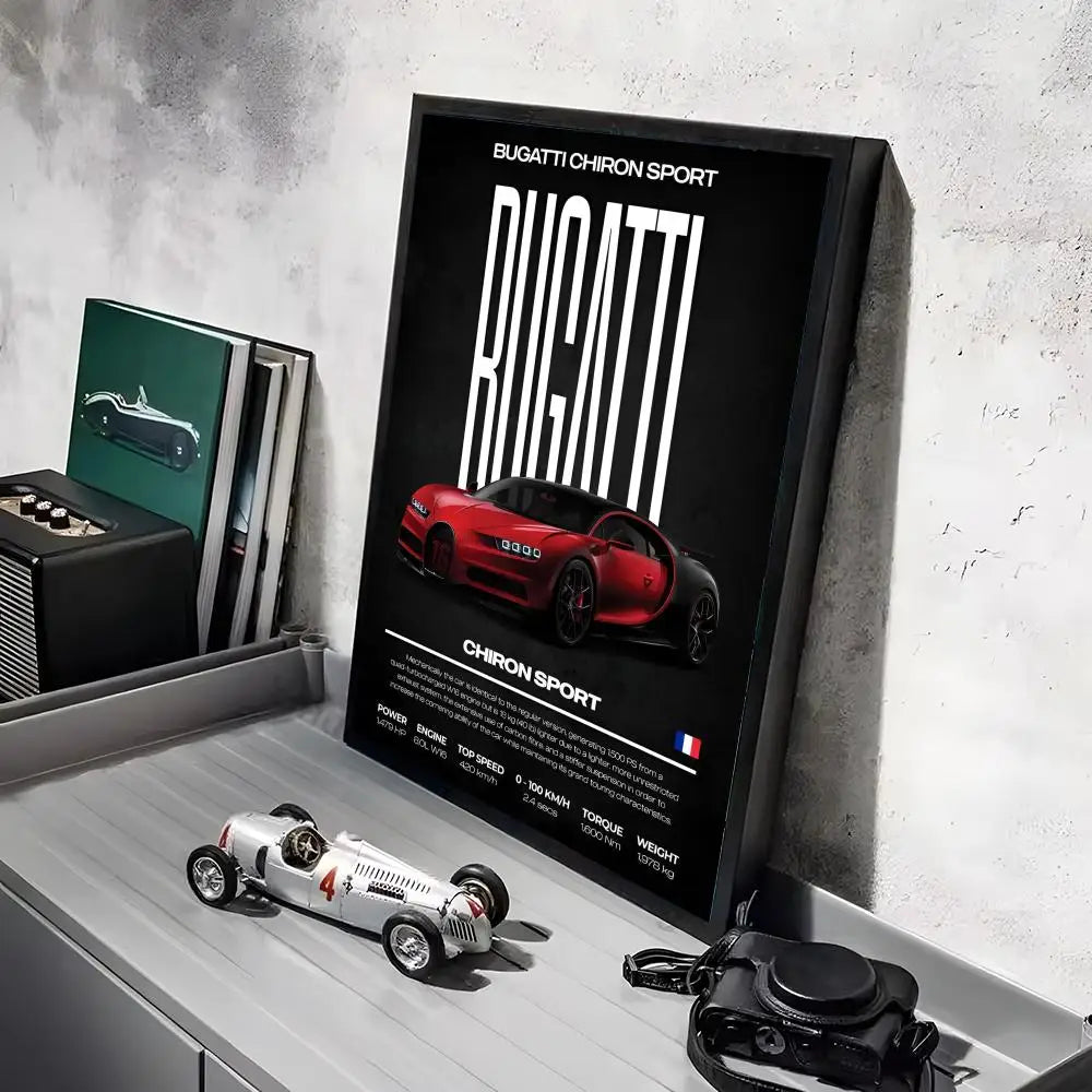 Póster Bugatti Chiron Sport (Arte 04)