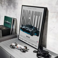 Póster Bugatti Divo (Arte 09)