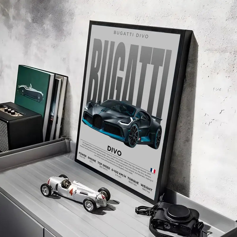 Póster Bugatti Divo (Arte 09)