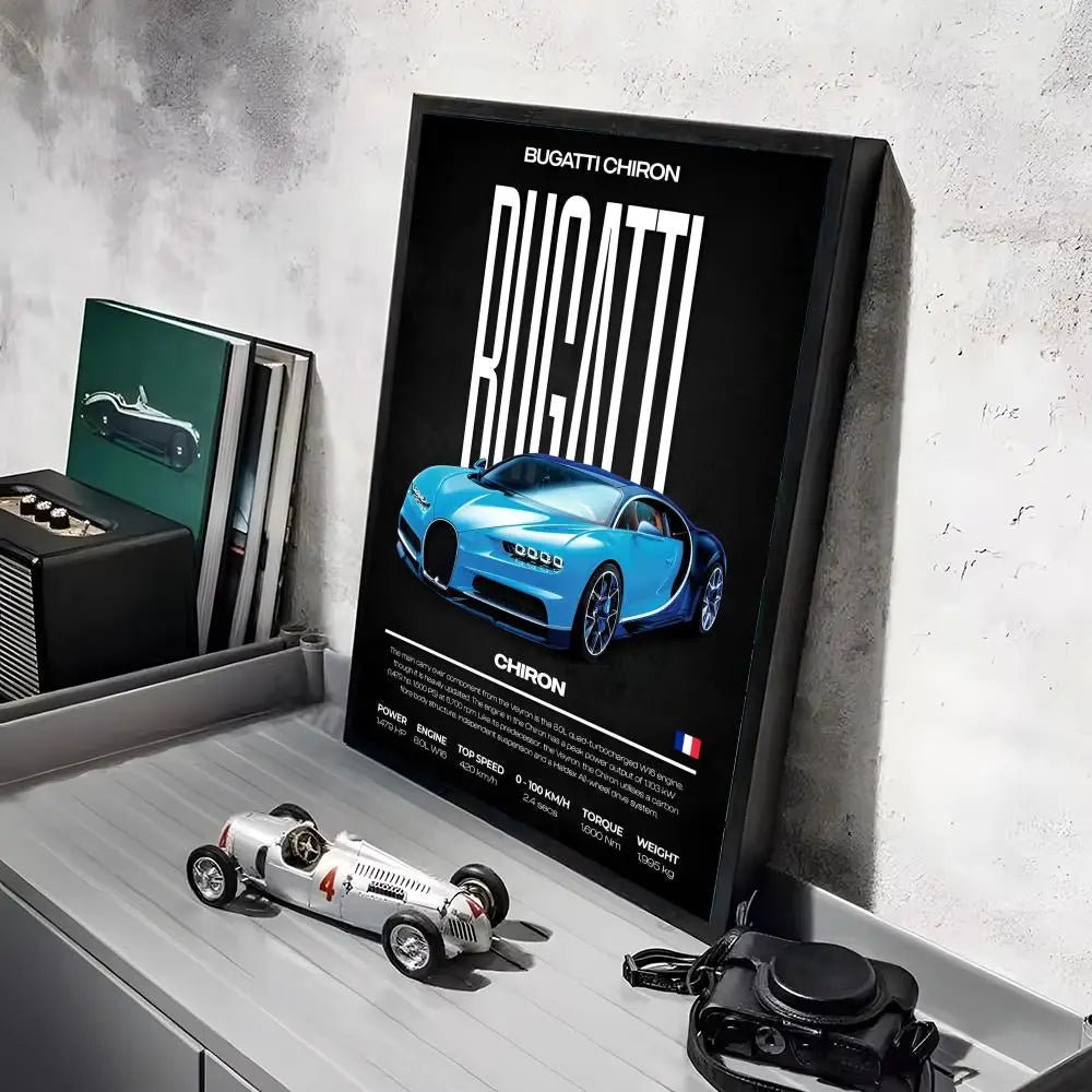 Póster Bugatti Chiron (Arte 03)