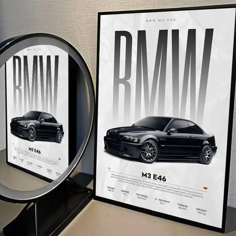 Póster BMW M3 E46 (Arte 02)