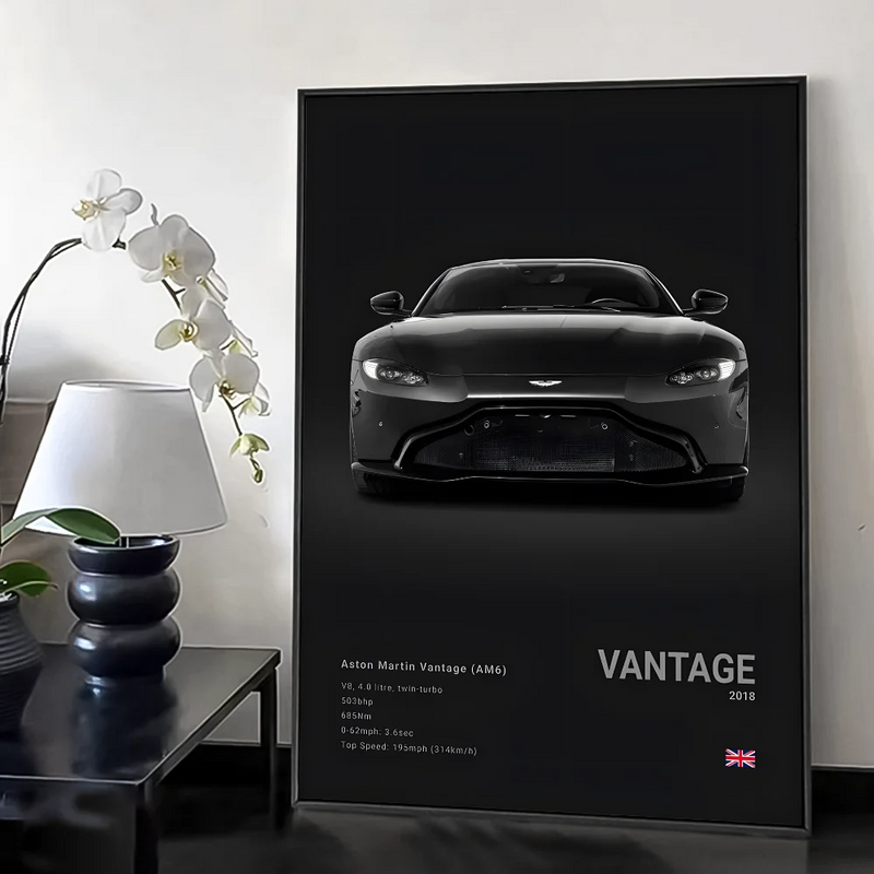 Póster Aston Martin Vantage (Arte 10)