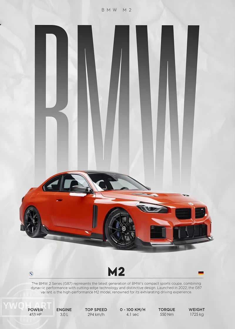 Póster BMW M2 (Arte 05)