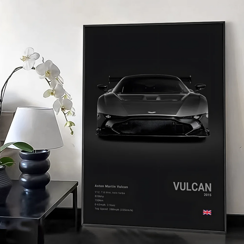 Póster Aston Martin Valcan (Arte 08)