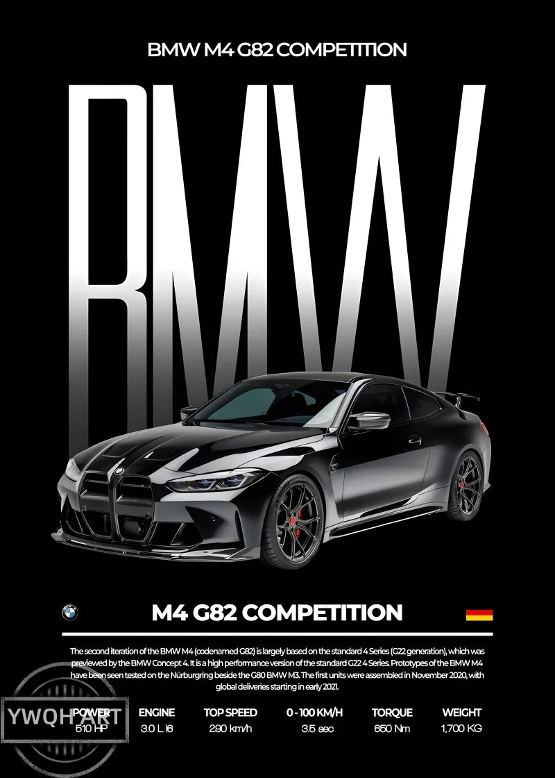 Póster BMW M4 G82 (Arte 18)