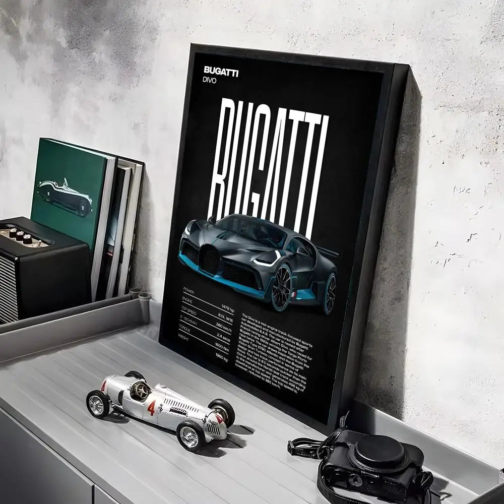 Póster Bugatti Divo (Arte 07)