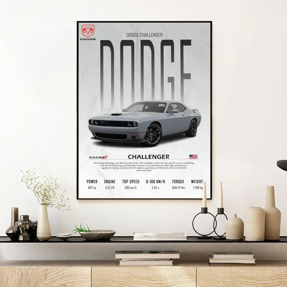 Póster Dodge Challenger (Arte 13)