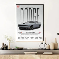 Póster Dodge Challenger (Arte 13)