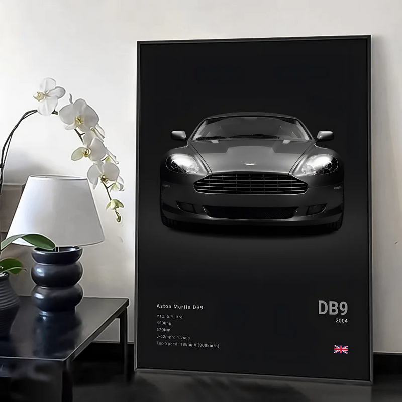 Póster Aston Martin DB9 (Arte 12)