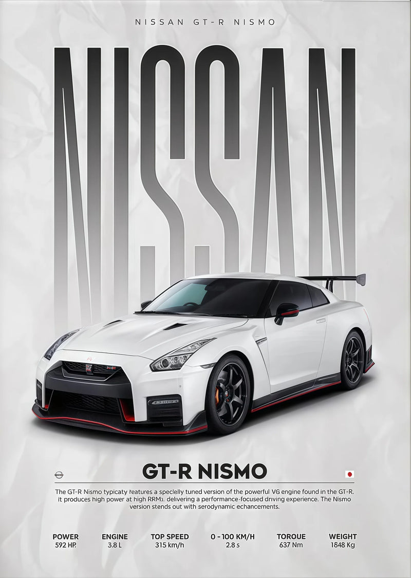 Póster Nissan GT-R Nismo (Arte 18)