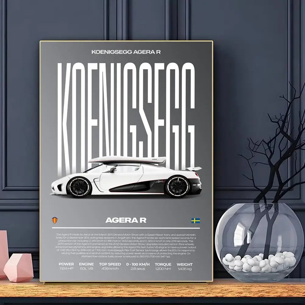 Póster Koenigsegg Aguera R (Arte 07)
