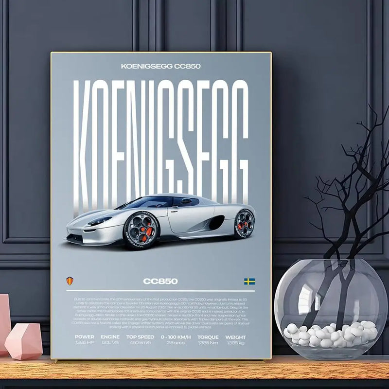 Póster Koenigsegg CC850 (Arte 03)