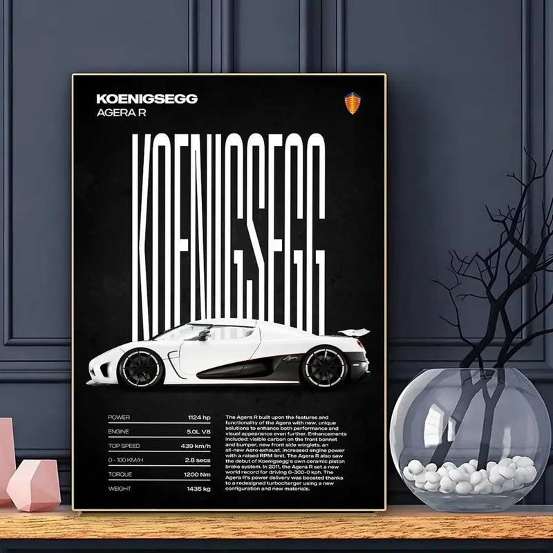 Póster Koenigsegg Aguera R (Arte 04)