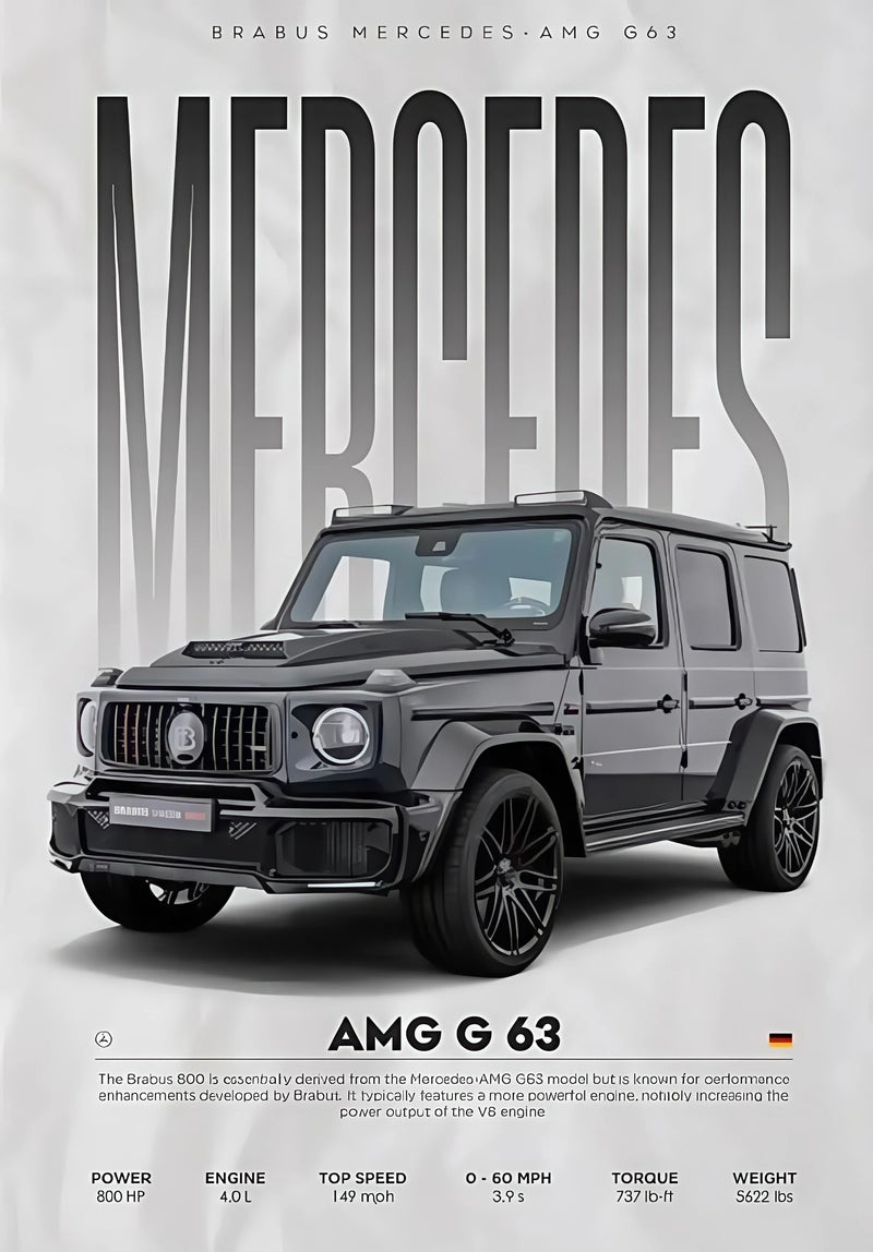 Póster Mercedes G 63 (Arte 29)