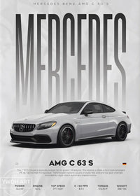 Póster Mercedes C63S (Arte 04)