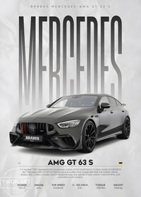 Póster Mercedes AMG GT63S (Arte 25)