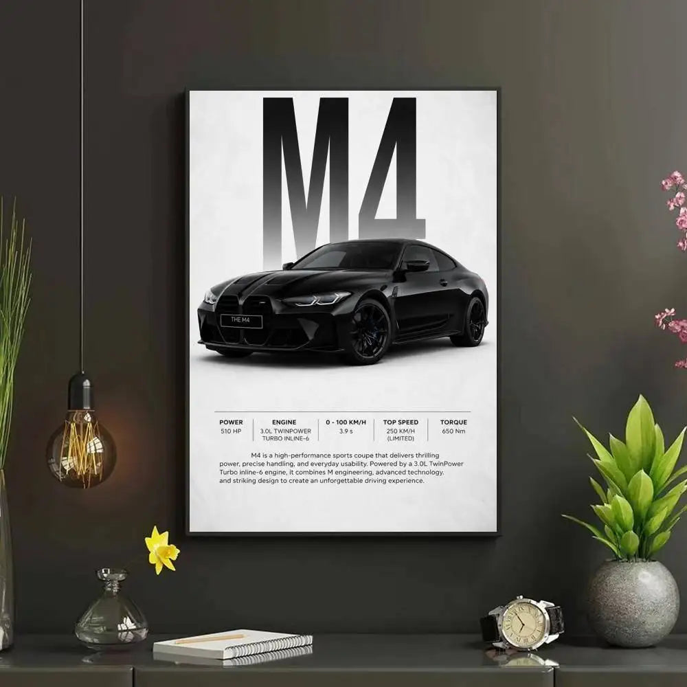 Póster BMW M4 (Arte 12)
