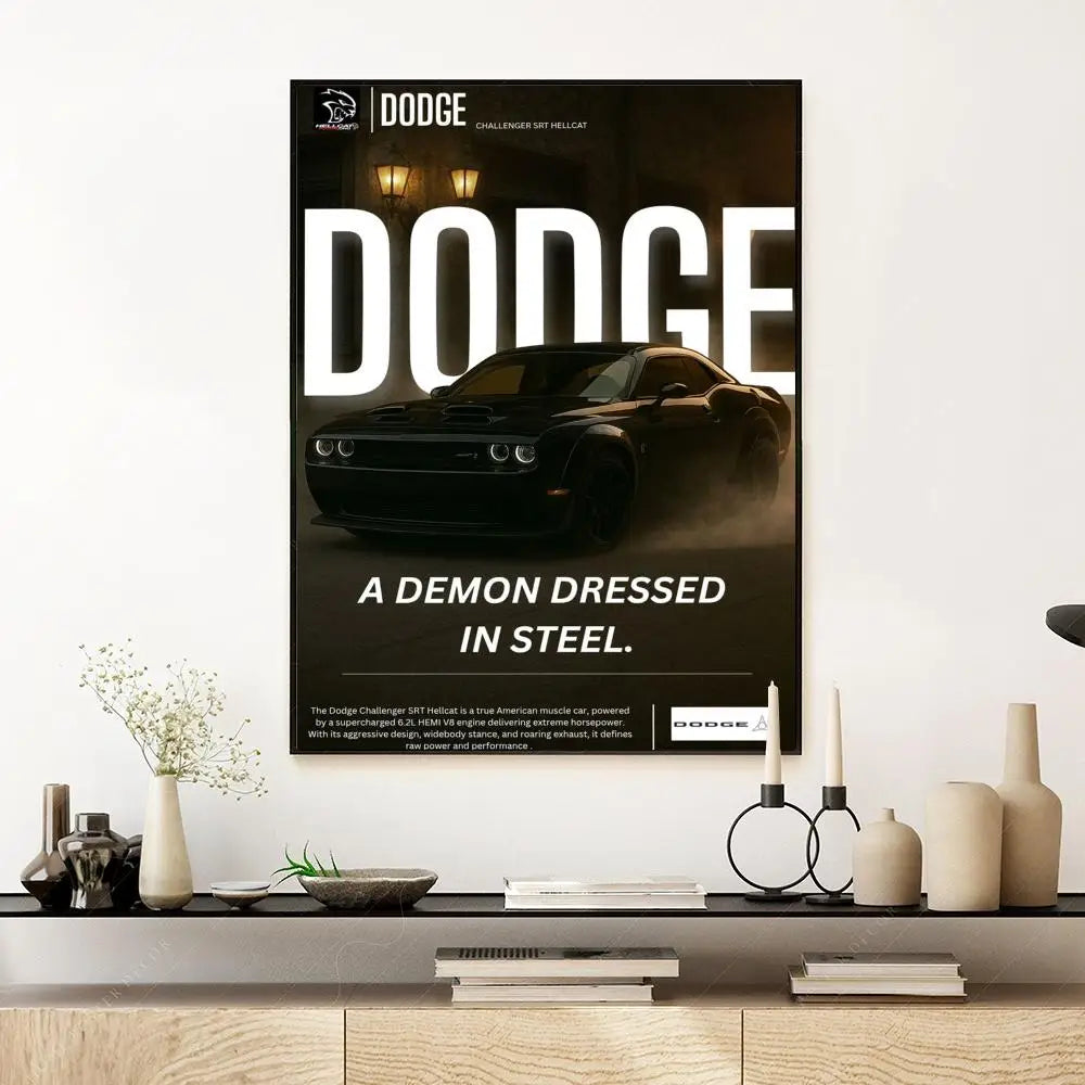 Póster Dodge chellenger Demon (Arte 03)