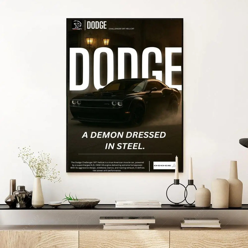 Póster Dodge chellenger Demon (Arte 03)