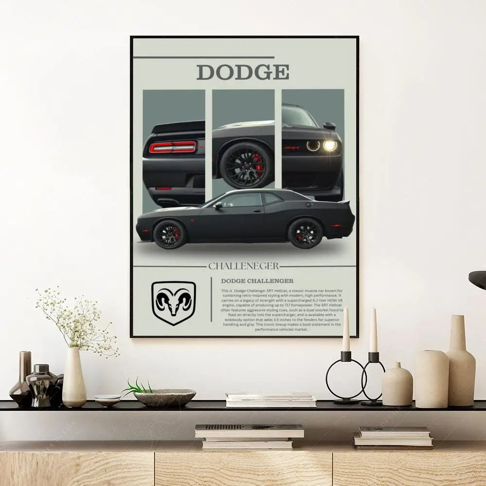 Póster Dodge Challenger (Arte 11)