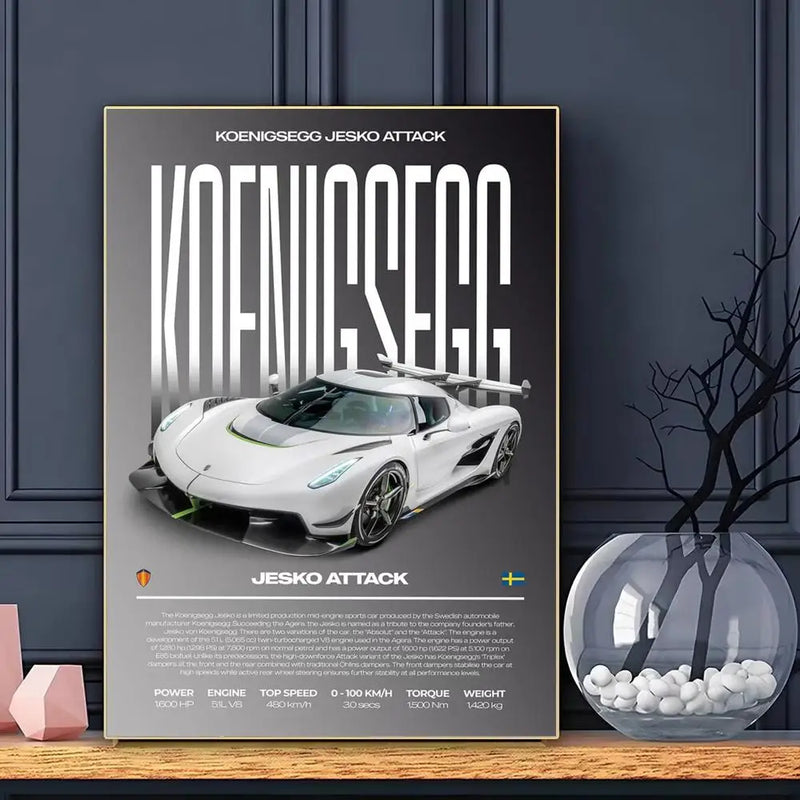 Póster Koenigsegg Jesko Attak (Arte 08)