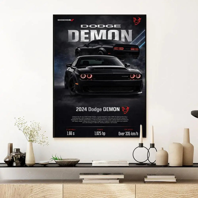 Póster Dodge Challenger Demon (Arte 14)
