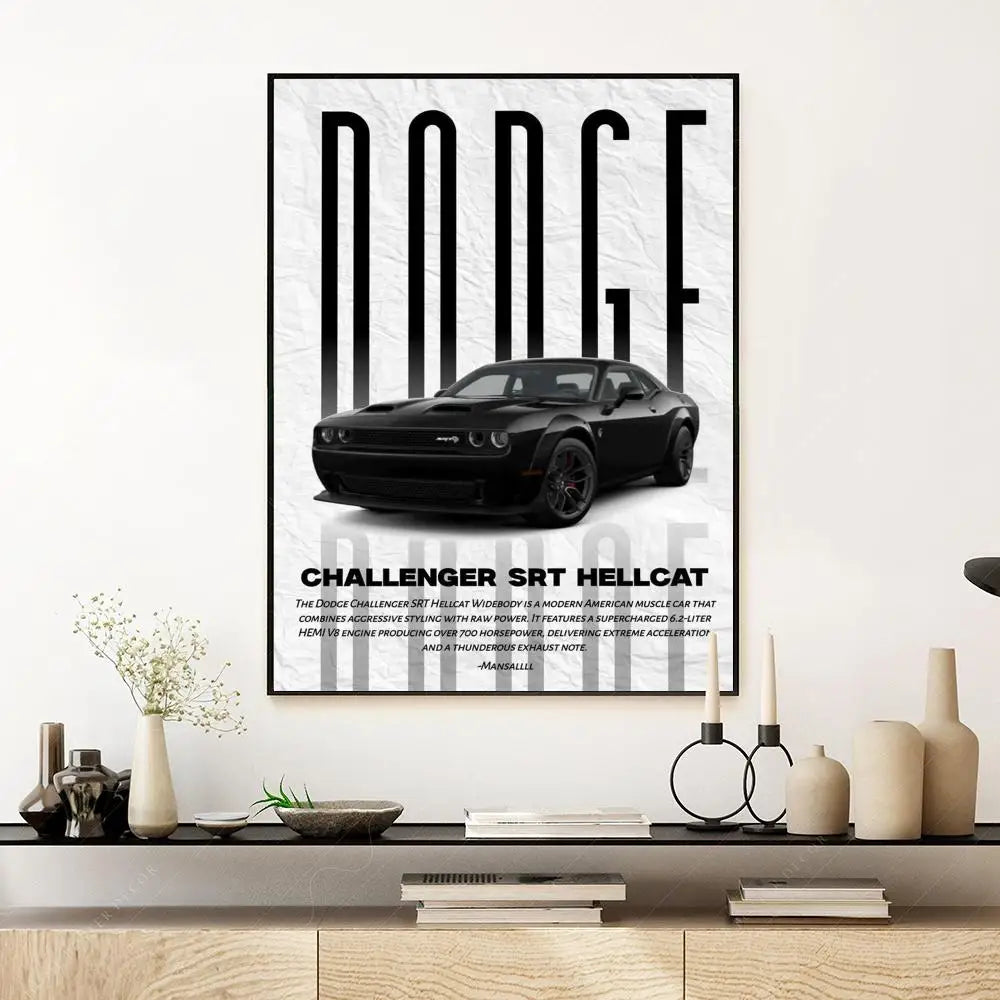 Póster Dodge Challenger SRT (Arte 12)