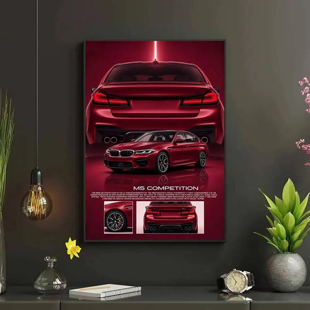 Póster BMW M5 Competition (Arte 01)