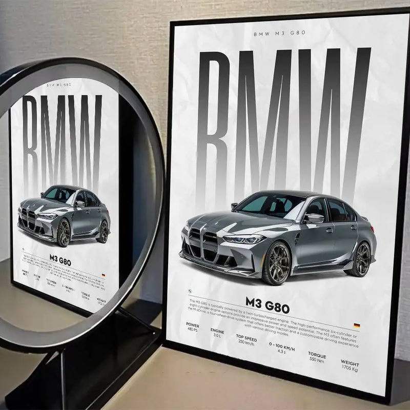 Póster BMW M3 G80 (Arte 04)