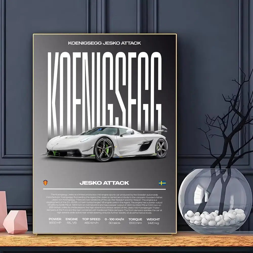Póster Koenigsegg Attak (Arte 09)