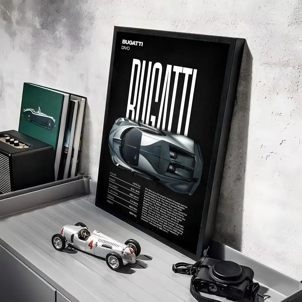 Póster Bugatti Divo (Arte 08)